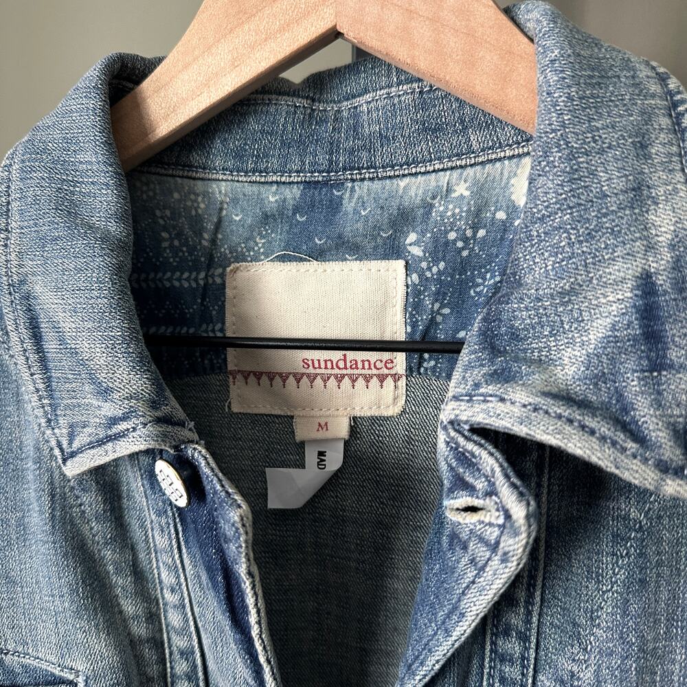 Sundance Jean Button Down Jacket Medium - image 3